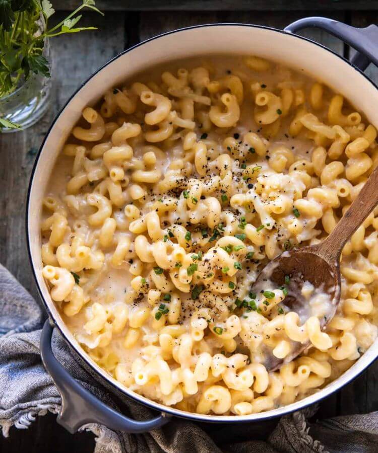 Cauliflower mac and cheese για δύο